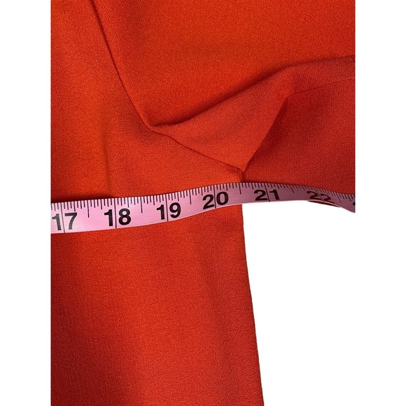 Charles Henry Orange Tiered Hem Shift Mini Dress Ladies Size Large Polyester - Picture 5 of 6